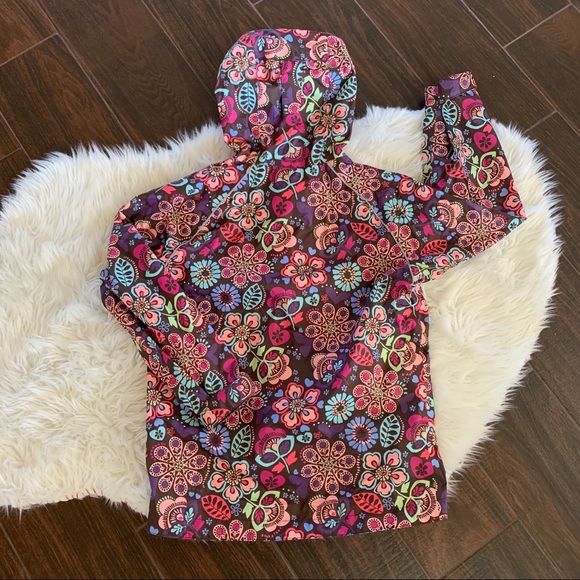 REI FLORAL RAIN JACKET SZ XS - Picture 2 of 3